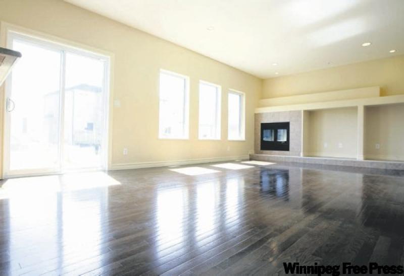 The large great room and soaring ceilings add to the sense of space.
