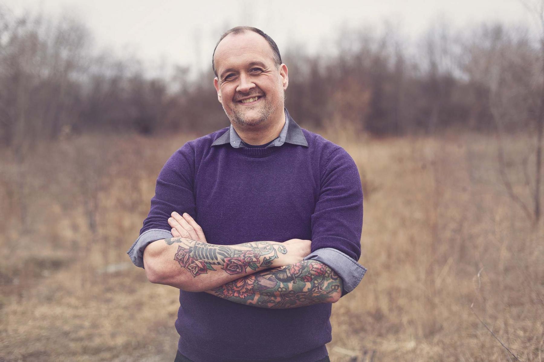Paul Gellatly is known to many people as the Tattooed Gardener.