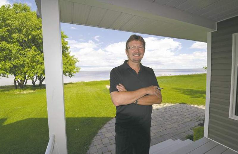 Century 21 Bachman & Associates realtor Cole Castelane, above, offers that the location, just an hour from the city and next to a golf course, is as good as they come.