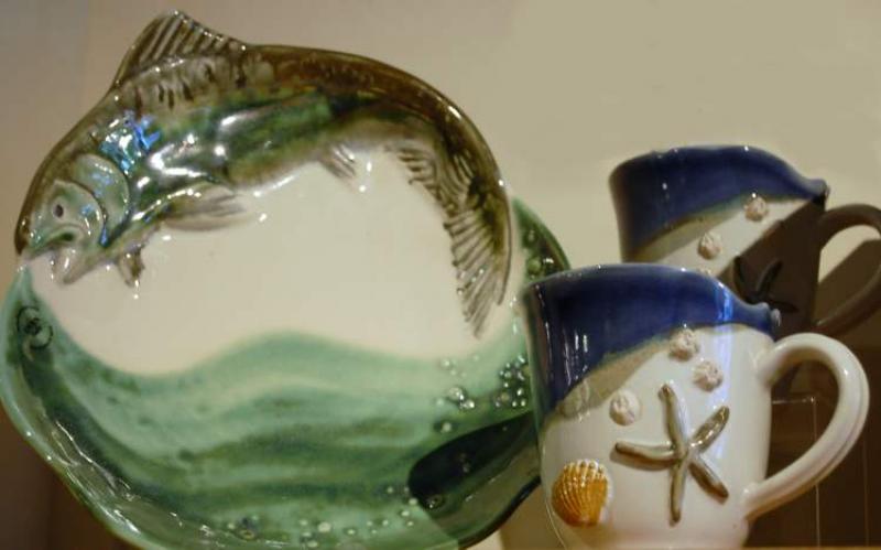 Captivating ceramic designs are durable enough for everyday use.