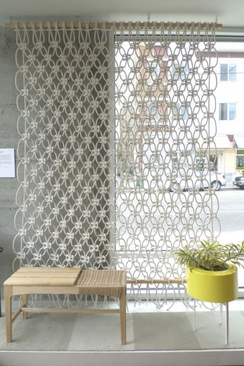 <p>Sally England / The Washington Post</p><p>A wall hanging made of cotton rope and electrical wire by California-based artist Sally England. </p>