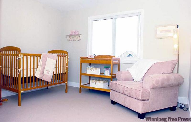 Think twice before putting hardwood flooring in your baby's room. 