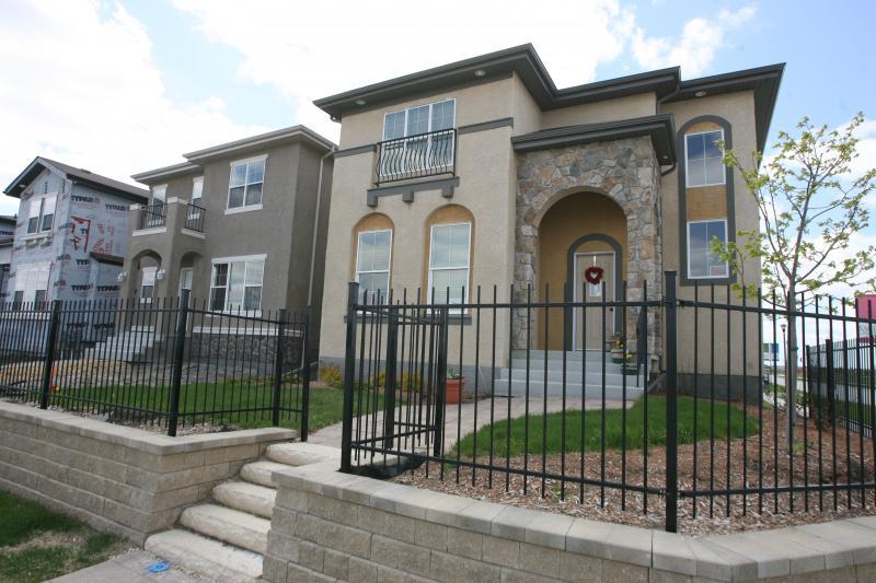 Mediterranean style gives home a lot of curb appeal.