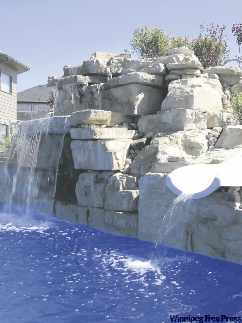 Beautiful urban oasis at this Royalwood home by Aqua-Tech.