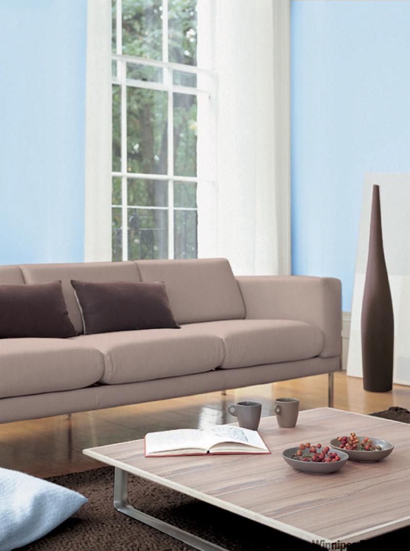 Colour and scale of furniture are keys to maximizing small spaces. 