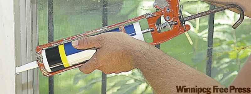 Caulking around doors and windows can slash heating and air conditioning costs by more than 10 per cent. 