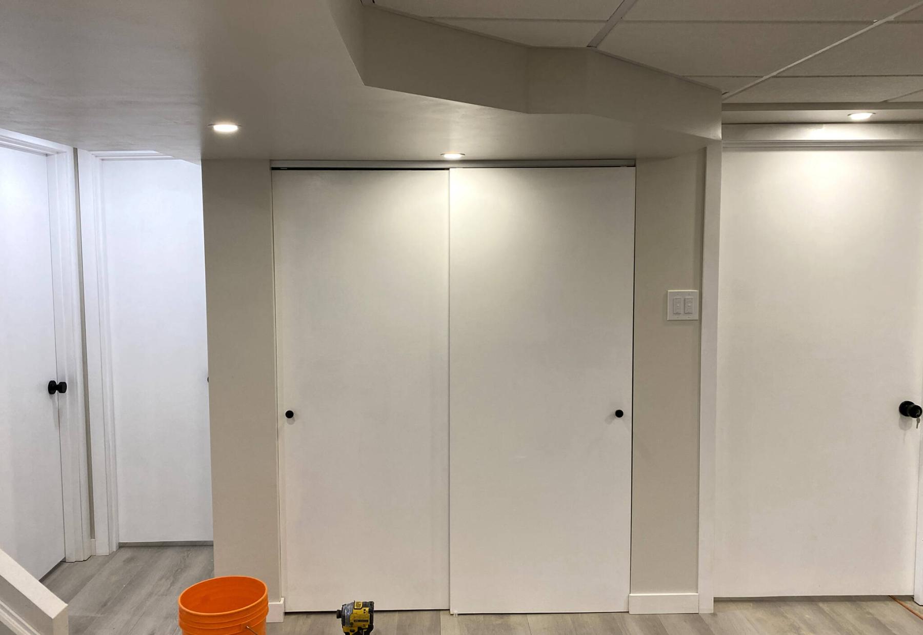  <p>Marc LaBossiere / Free Press</p>
                                <p>The new basement configuration provides convenient access to nearly all the spaces along one main wall.</p> 
