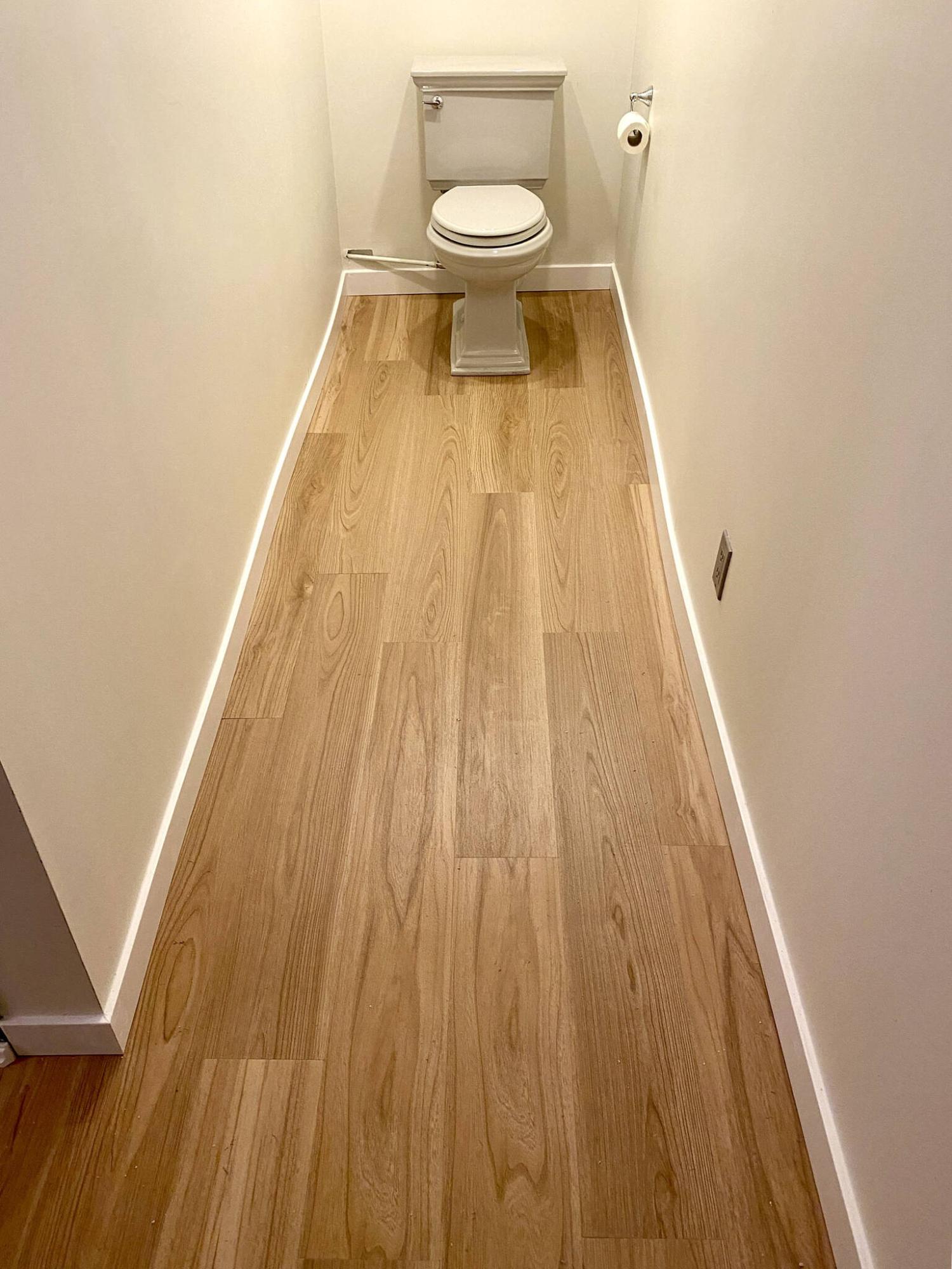  <p>Photos by Marc LaBossiere / Free Press</p>
                                <p>A long, narrow stretch toward the toilet feels like walking down a bowling lane.</p> 