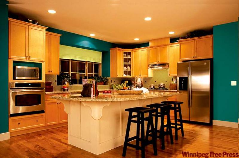 CIL Kitchen featuring Peacock's Plume and Lime Twist.