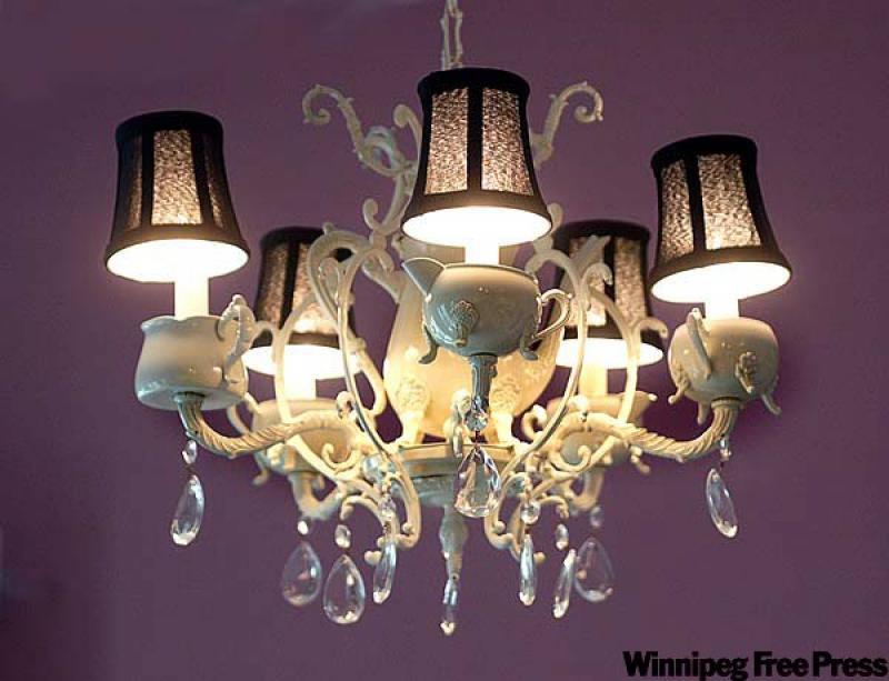 Don Urqhart haunted Habitat for Humanity's ReStore to find pieces for his unique dining room chandelier. (Photos by Bruno Schlumberger / Canwest News Service)