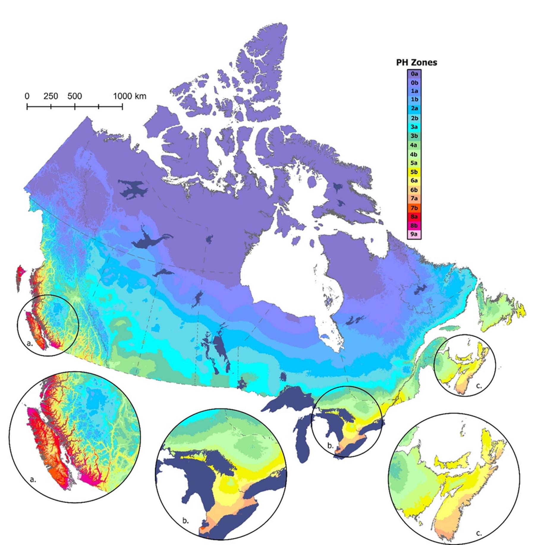  <p>Natural Resources Canada photo</p>
                                <p>Canada&rsquo;s updated plant hardiness zones map, released in July, uses climate data for the 1991-2020 period and shows shifts in zones in many parts of the country.</p> 