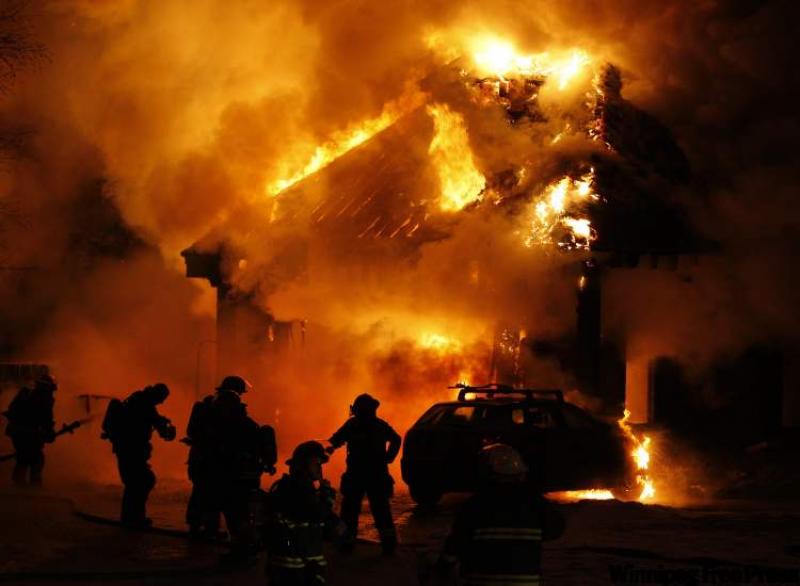 Last month, A fire that originated in an attached garage destroyed a large two-storey home on Shoreline Drive in Lindenwoods.