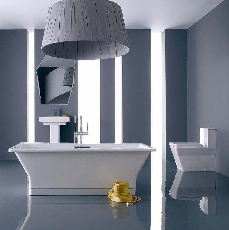 The amazing Kohler fixtures take centre stage in this bathroom. However, not everyone is able to run out and purchase designer bathroom pieces such as these.