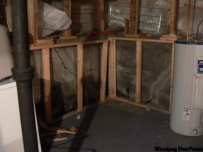 Doing a pre-inspection can help prospective buyers avoid buying a home with sever foundation issues, as seen here.