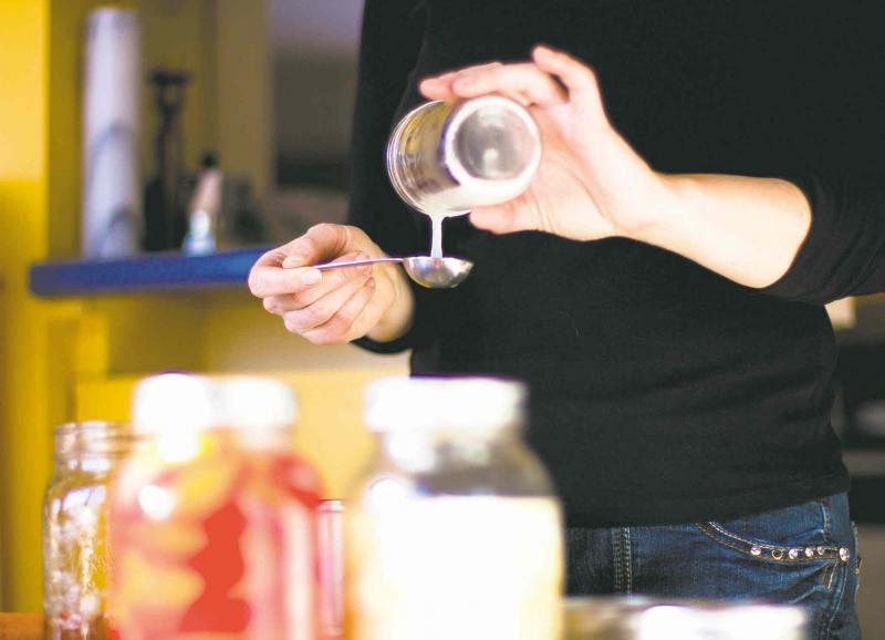 Whey is used as a starter culture in lacto-fermentation. Combined with sea salt for flavour, it adds beneficial bacteria.