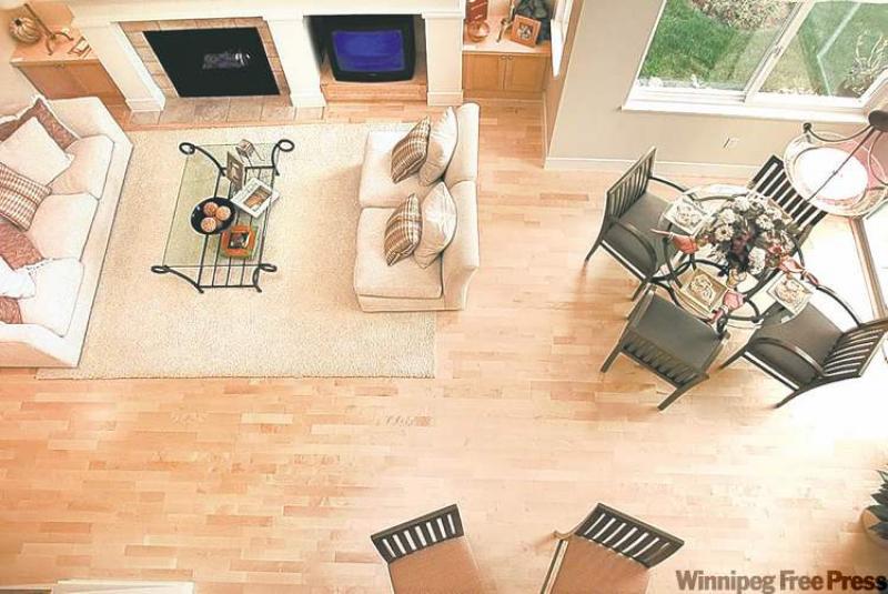 Use vinegar and water to clean hardwood floors and ceramic tile.