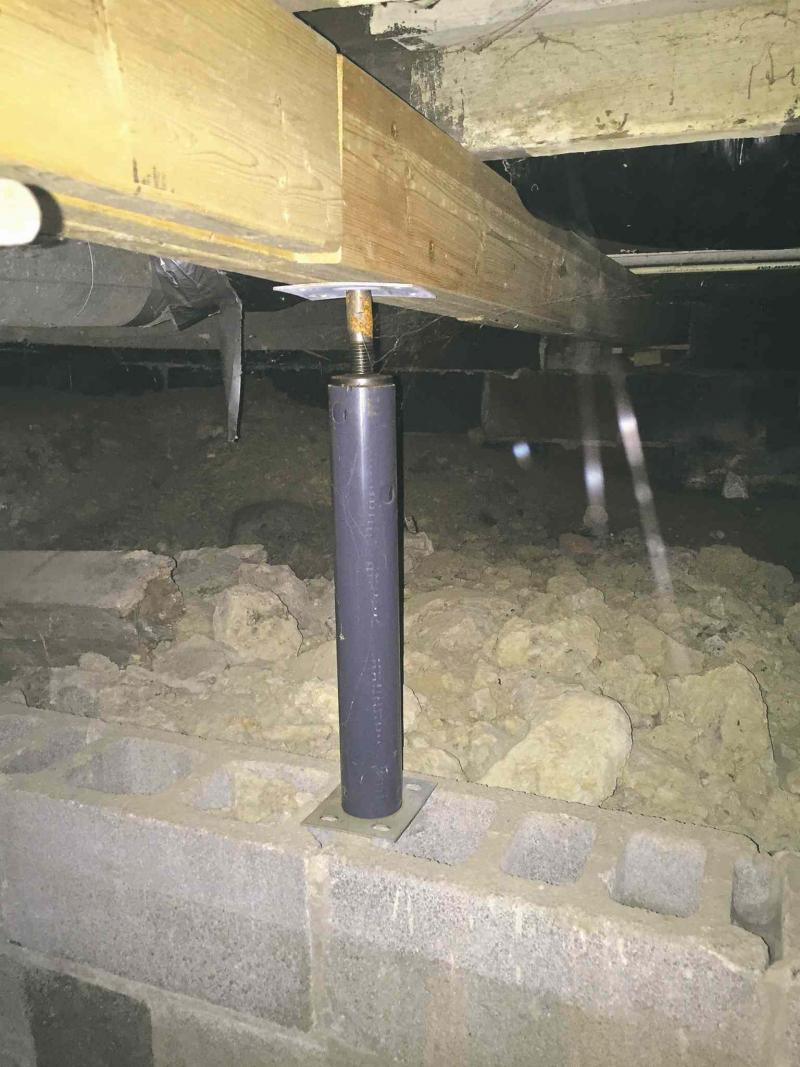 Structural issues should only be rectified by professionals to avoid making a bad problem worse.