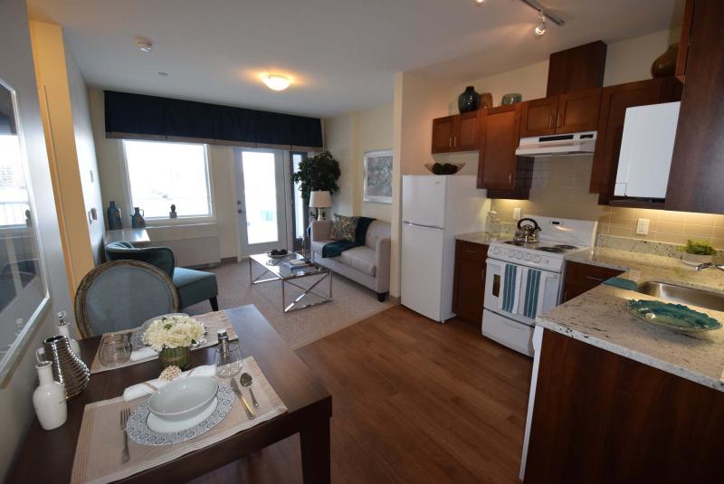 <p>SUPPLIED</p><p>The apartments are bright, spacious and feature full kitchens and in-suite laundry.</p>