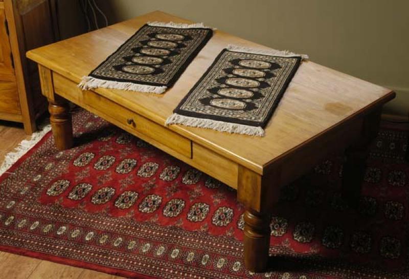 The next time you see a coffee table that looks like a cut-down dining room table, it just might be! Re-using discarded furniture in new ways is one way to reduce your decorating's environmental footp