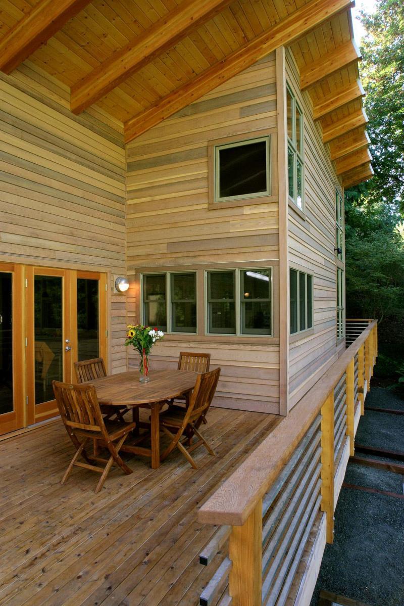 Cedar looks goo untreated, but it can be spruced up.