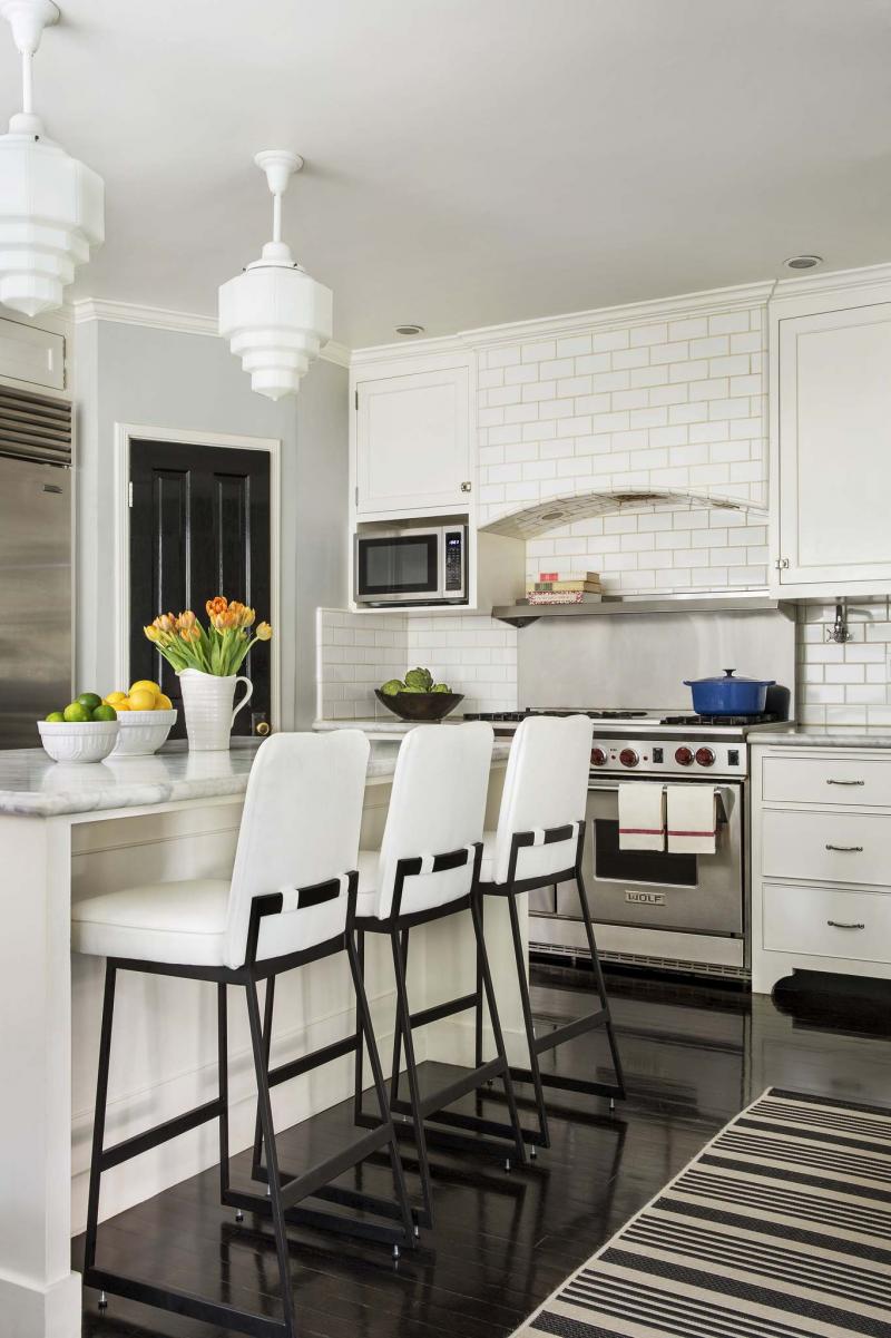 <p>Laura Hull / Betsy Burnham</p><p>Fun lighting fixtures are a good way to incorporate personal tastes and function in a kitchen.</p>