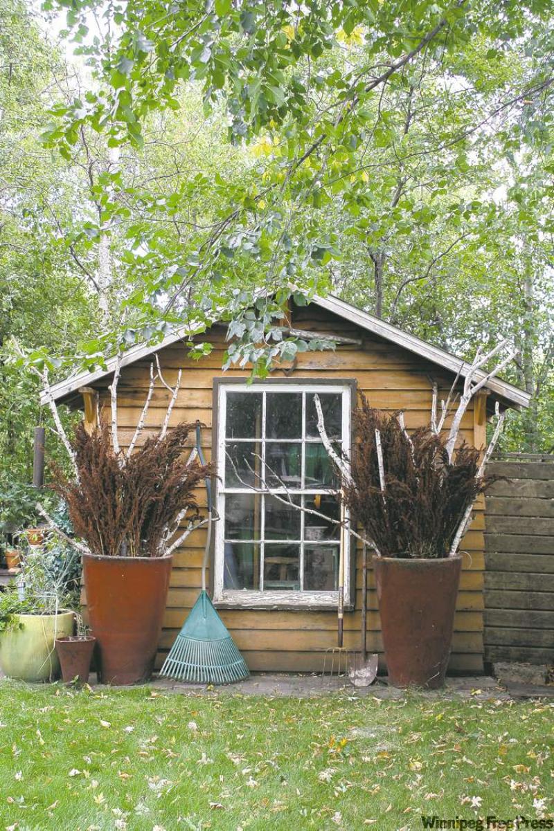 Autumn is the time to rake, plant, and clean up the garden. Then, clean and store your tools in the shed for the winter.