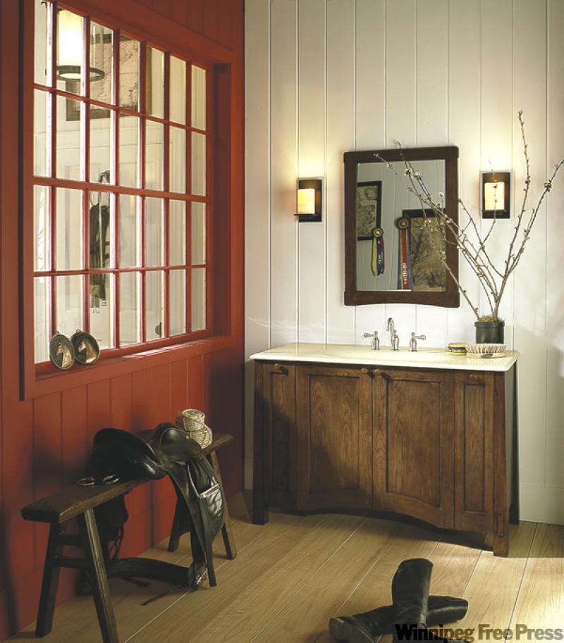 An equestrian theme guides this room, but you can build a room around just about anything.