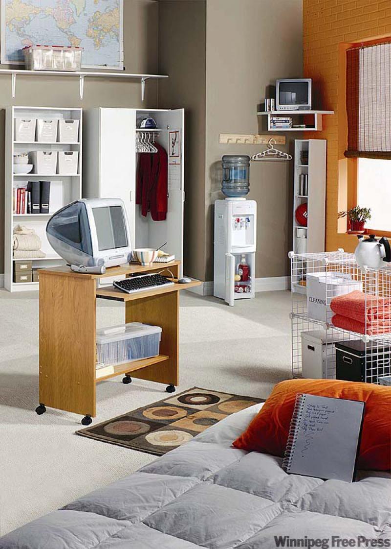 College and university students often have tight budgets and space limitations, but they still can make the most out of their dorm room decor. (Photo courtesy of Home Depot)
