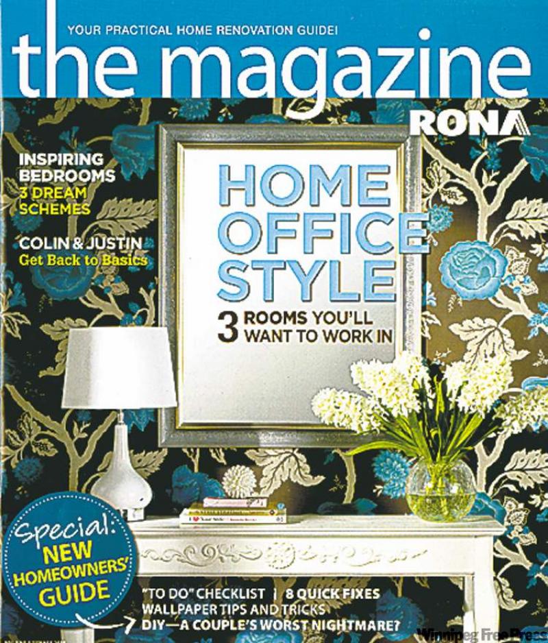 Rona's The Magazine, and below, a glimpse inside.