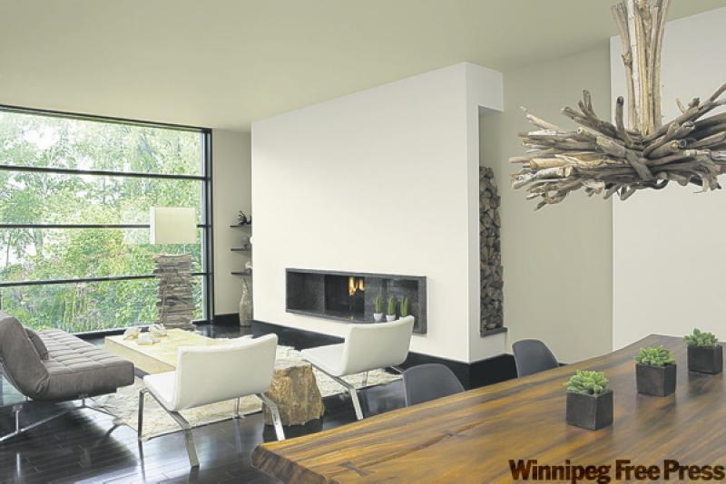 This  room mixes two opposite styles - urban and country - and it works.