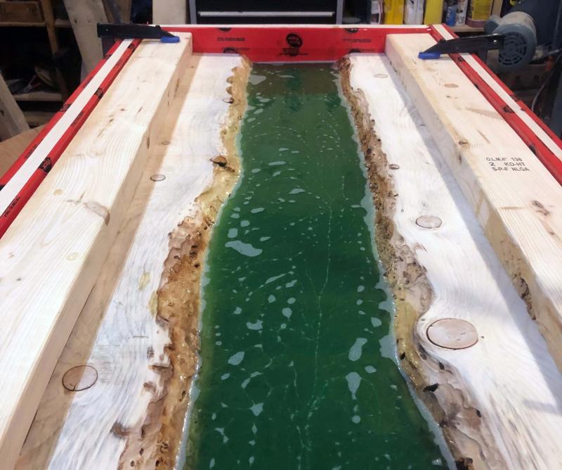 <p>Photos Supplied / David Caissy</p><p>After the first time carpenter David Caissy saw an epoxy table on the internet, he knew he had to try his hand at it.</p>
