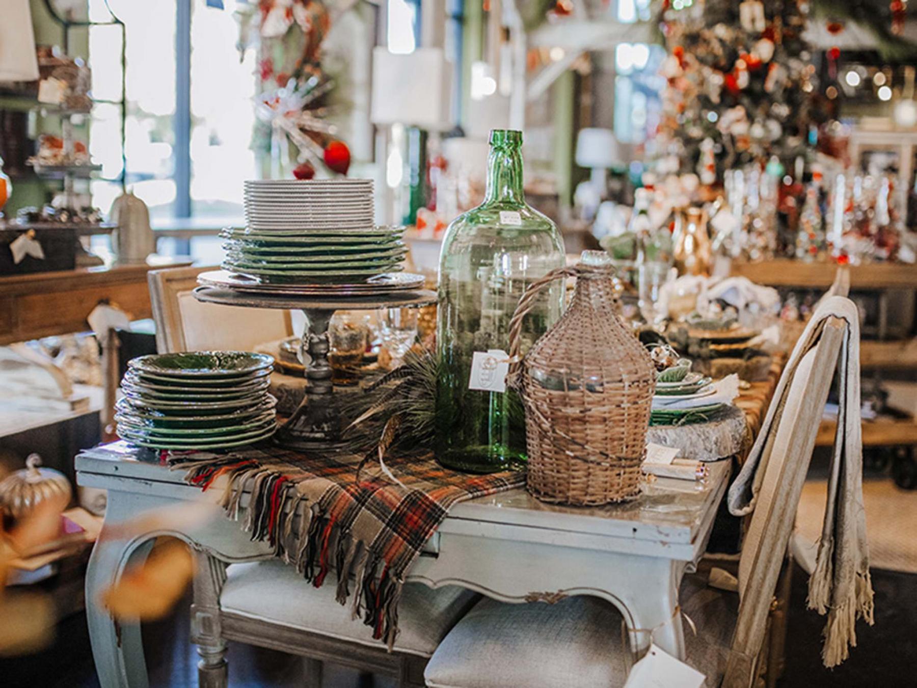 <p>Nell Hills </p><p>A table with rustic design elements can transport you to a different time and place.</p>