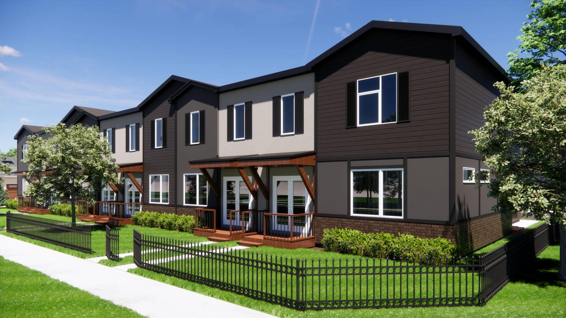  <p>Supplied</p>
                                <p>Townhome condos will be placed on the exterior of the site, and will come with two or three bedrooms and luxurious finishes.</p> 