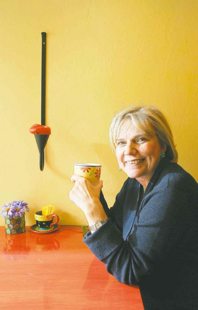 Judith Miller, an antiques expert based in London, England, sits in the Sun Cafe on Queen Street East during a promotional visit to Toronto.