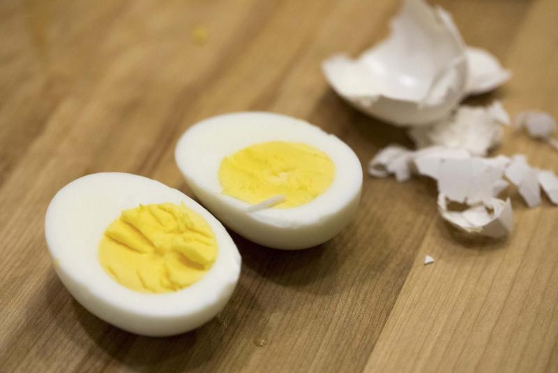 <p>Calvin B. Alagot / Los Angeles Times files</p><p>In addition to adding vegetable oil to your eggs, fill your pot with cold water and add ice to ensure eggs are easier to peel.</p>