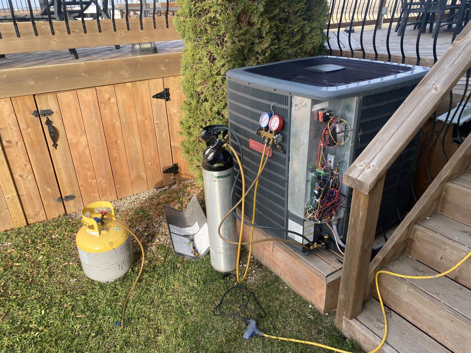  <p>To install the air handler, the heat pump fluid is drained and re-energized once the system&rsquo;s loop is once again closed.</p> 