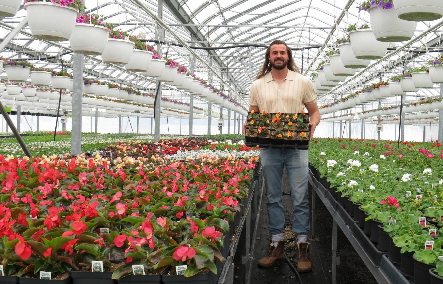 <p>Colleen Zacharias / Winnipeg Free Press</p><p>Matthew Schriemer, owner of A. Paterson Bedding Plants, is ready for opening day.</p>