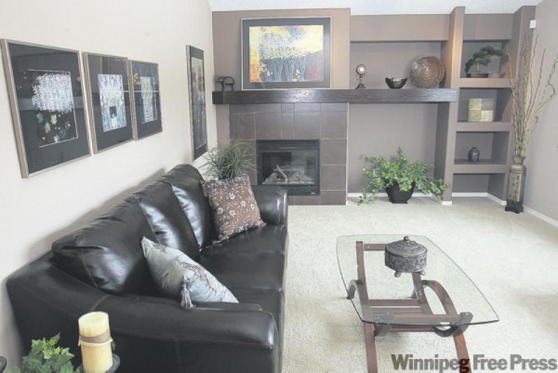 The grat room has a nice, rich look without being overpowering.