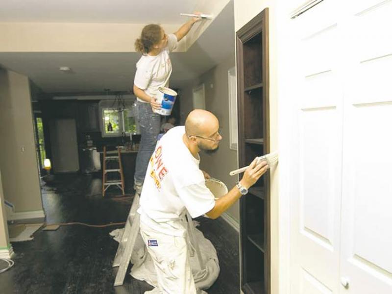 Homeowners should choose low-VOC options during new home construction and renovation projects, such as Green Seal paints and hardwood floors.