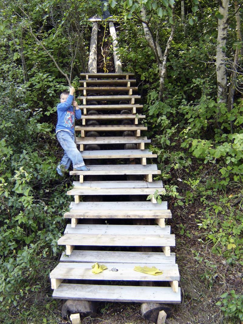 <p>Laurie Mustard / Winnipeg Free Press</p><p>When the Mustard family cabin in Killarney was in need of a stairway, the solution was simple (more or less) &mdash; build one.</p>