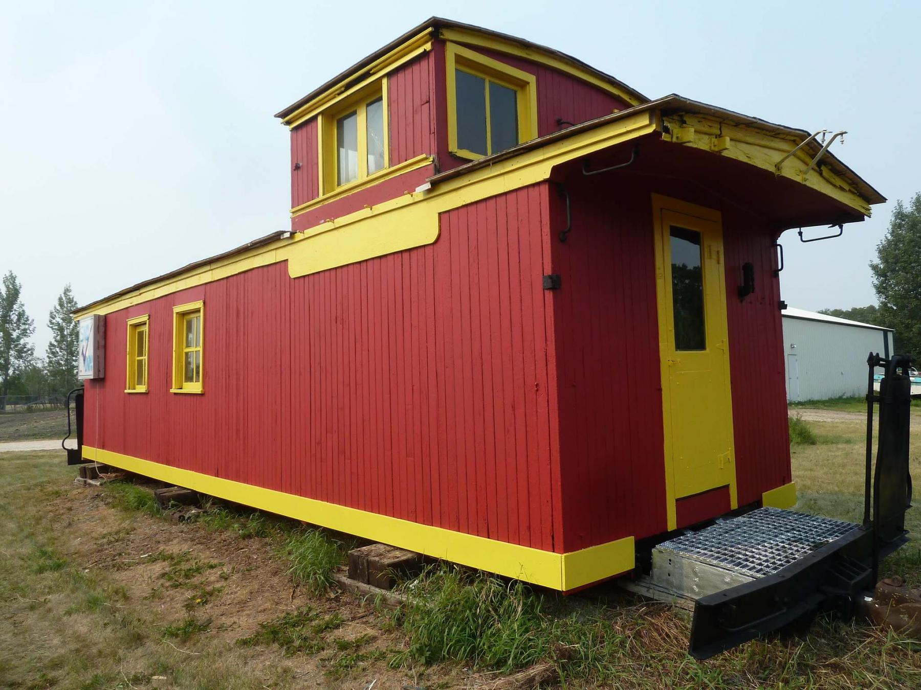 <p>Photos by Laurie Mustard / Winnipeg Free Press</p><p>Last weekend Mustard&rsquo;s caboose received a fresh coat of ketchup red and mustard yellow paint. </p>