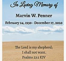 MARVIN W. PENNER Obituary pic