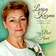 LARISA KUZMA  Obituary pic