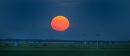 PHIL HOSSACK / WINNIPEG FREE PRESS 060710 The full moon rises above the prairie south of Winnipeg Monday evening.