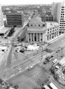 Wayne Glowacki / Winnipeg Free Press Archives Portage Avenue and Main Street May 30, 1978 PortageMain City crews begin street pavement reconstruction Monday in the Portage Avenue and Main Street area. Work includes putting in new pavement, replacing existing sidewalks with interlocking paving stone walks and upgrading of street lighting on Main Street from Graham Avenue to Lombard Avenue and on Portage Avenue from Fort Street to about 150 feet east of Main, During this first stage of the project, two-way traffic on Main is confined to the west side and Portage Avenue East is closed. The reconstruction work is expected to be completed in 14 weeks.