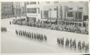 Winnipeg Free Press Archives Wartime Winnipeg (05) May 23, 1944 Army Day Parade Army Day Parade on street car streetcar rails, Main Street heading north from Portage Avenue. fparchive