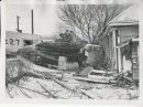 Winnipeg Free Press Archives St. James-air-crash Feb. 18 1957 A path of destruction through residential St. James ended here Sunday night as an RCAF Mitchell Bomber came to rest with its nose pushed into the living room of Clarence Campbell's home, 435 Ferry Rd. The Campbells were out when the plane hit.