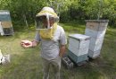 Bee keeper Jim ... 