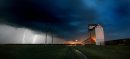 PHIL HOSSACK / WINNIPEG FREE PRESS 070619 LIGHTNING ILLUMINATES AN ABANDONED GRAIN ELEVATOR IN THE VILLAGE OF SANFORD ABOUT 10PM TUESDAY NIGHT AS A LINE OF THUNDERSTORMS PASSED NEAR WINNIPEG JUST TO THE NORTH OF THIS  SITE.