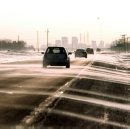 Marc Gallant / Winnipeg Free Press.  Local- Blowing snow. Patterns of blowing snow on Highway #8, north of Winnipeg. 071223.